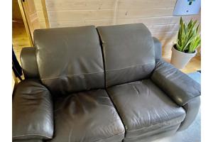 2 Vouwbare Deelbare Leren Banken die comfortabel zitten