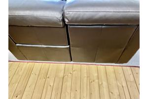 2 Vouwbare Deelbare Leren Banken die comfortabel zitten