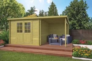 Blokhut - Tuinhuis Dora | 28 mm | vuren onbehandeld