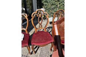 4 biedermeier stoelen voor eettafel