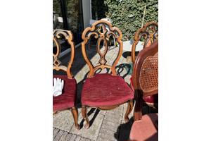 4 biedermeier stoelen voor eettafel