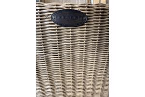 4 Lloyd loom eetkamerstoelen bruin