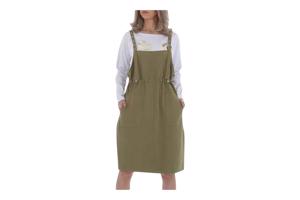 Cashual jurk khaki groen one size