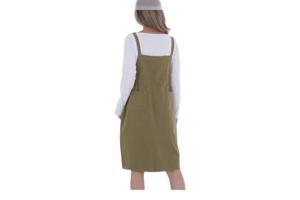 Cashual jurk khaki groen one size