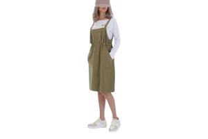 Cashual jurk khaki groen one size