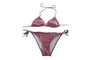 Bikini Holly Webber oudroze stippel L