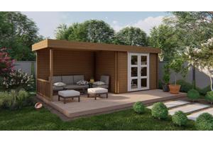 Blokhut - Tuinhuis Maja | 28 mm | vuren onbehandeld