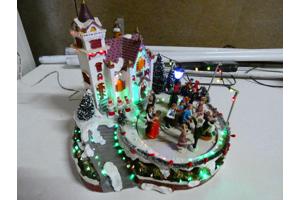 KERST decoratie met verlichting en muziek(intratuin