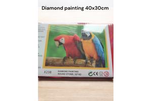 Diamond Painting Pakket - Papegaaien | Ara's - 40x30 cm - Co