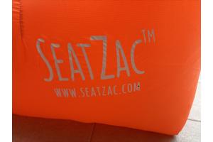 Nieuwe Sunny Orange SeatZac lucht gevuld oranje zitzak