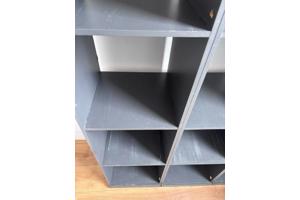 3x Boekenkast/Opbergkast - Grijs - per stuk 225x38x35 cm