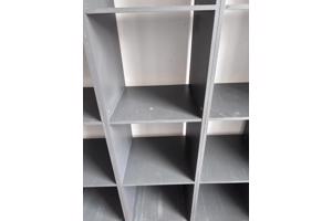 3x Boekenkast/Opbergkast - Grijs - per stuk 225x38x35 cm