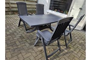 Tuinset kunststof blauw