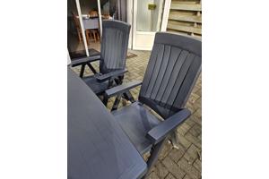 Tuinset kunststof blauw