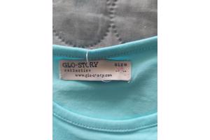 Glo-Story t-shirt flamingo's turquoise 98