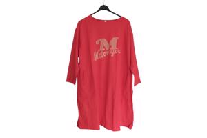 Sweat jurk motorcycle strass steentjes rood XL/XXL