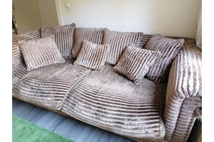 Grote royale loungebank rib taupe