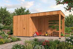 Tuinhuis Kubeline met luifel L280X687 CM