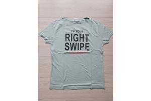 Glo-story - T-shirt - I am your right swipe - green XL
