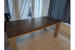 Eettafel 190x90 - Light Grey Eiken/Betonlook