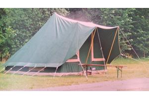 4-persoons tent, groen, katoen