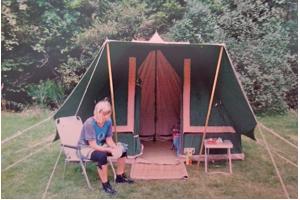 4-persoons tent, groen, katoen