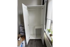 Witte Ikea kast BRIMNES met 2 deuren