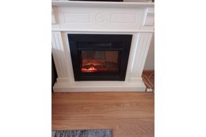 Electrische haard met ombouw