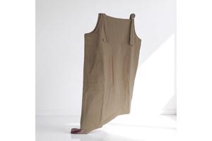 Cashual jurk beige one size