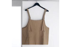 Cashual jurk beige one size