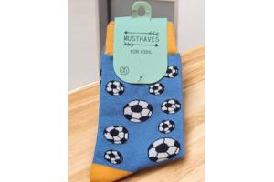 Sokken - print - design - maat 33-38 – voetbal – multicolor