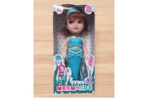 Mermaid zeemeermin pop blauw 18cm