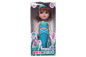 Mermaid zeemeermin pop blauw 18cm