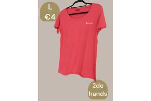 Champion stretchy t-shirt roze L