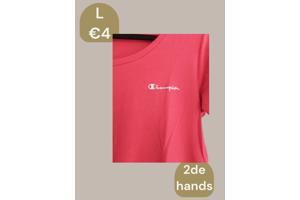 Champion stretchy t-shirt roze L