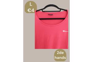 Champion stretchy t-shirt roze L