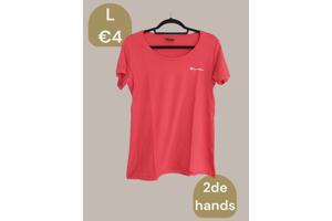 Champion stretchy t-shirt roze L