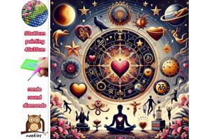 50x40cm Diamond Painting meditatie boedah (rond) nr 2034
