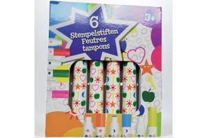 Stempel stiften set 13 Cm 6 Stuks