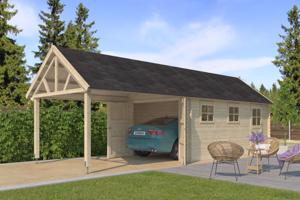 NIEUW Carport-garage 3611EXT