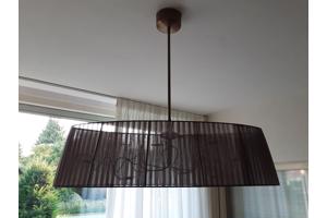 Hanglamp bruin tule kap