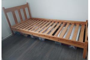 Bed, eenpersoonsbed 200x90, ikea, hout