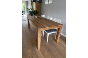 Teakhouten eetkamertafel 200 x 90 cm