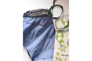 Mini rok met laagjes van kant blauw L/XL