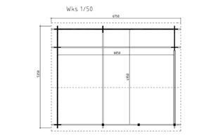 NIEUW Blokhut 50mm: Wolfskap WKS1
