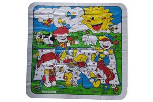 Boerderij speelkleed kunsstof 90x90cm