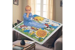 Boerderij speelkleed kunsstof 90x90cm