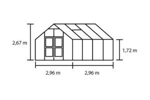 Tuinkas Premium 10,9 - antraciet, VG 3 mm/1