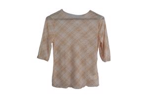 Doorschijnende top beige M