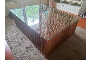 Handgemaakte houten organische salontafel